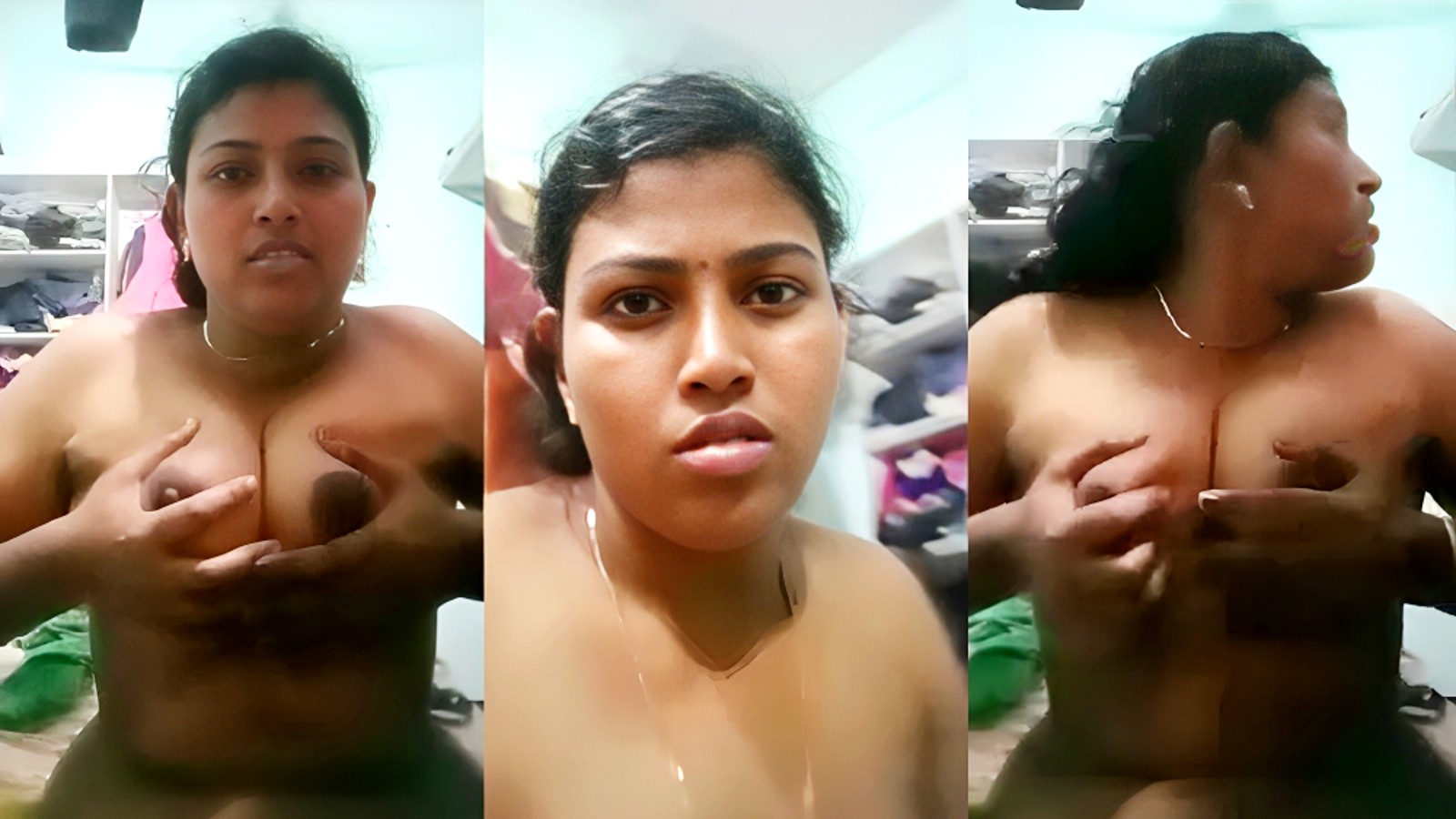 Tamil girl boobs show to lover in viral Tamil sex