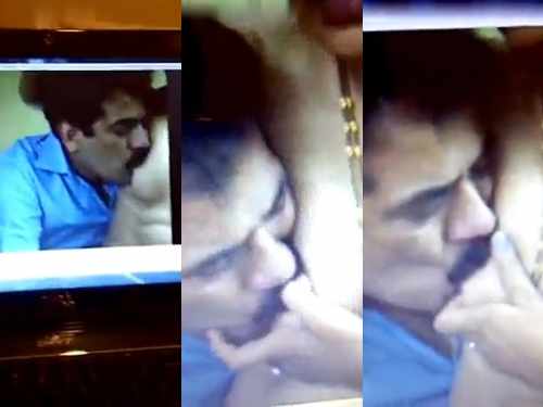 Desi uncle boobs sucking CCTV footage