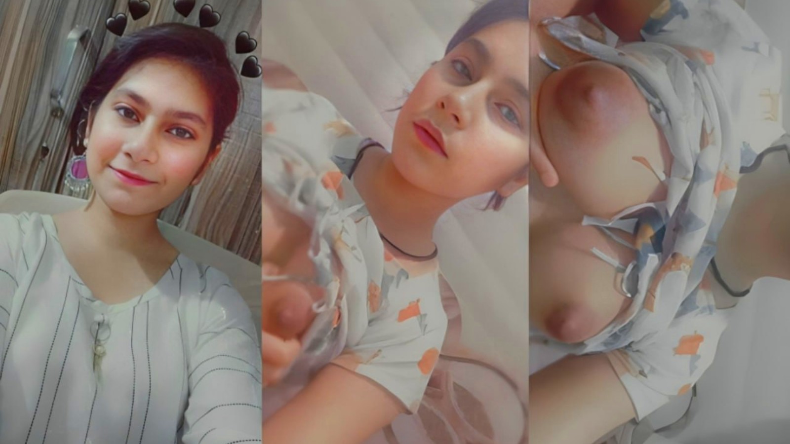 Desi cutie Girl pressing boobs