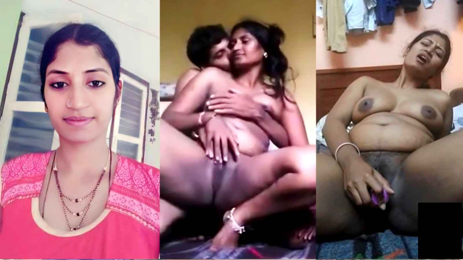 Horny husband fingering and fucking Kannada wife in doggy Part 2